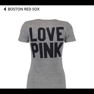 Boston RedSox PINK Victoria's Secret Gray T-Shirt